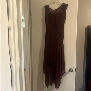 Elegant Burgundy Dress